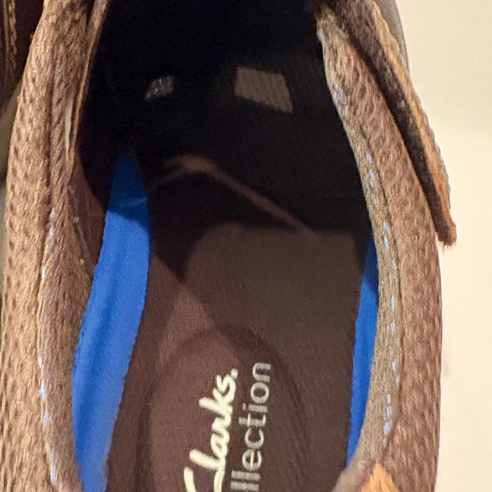 Clarks Men's Dark Brown Leather‎ Loafers 11 Bradley Cove - Picture 4 of 11